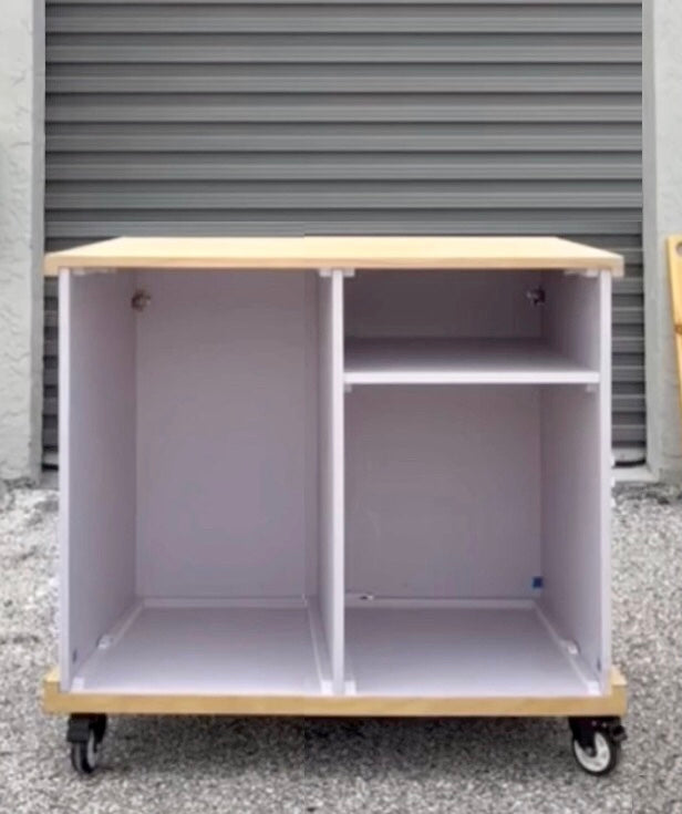 SMALL - Collapsible Mobile Cart 57 1/4" x 34" x 26 1/2" - Build out Plans