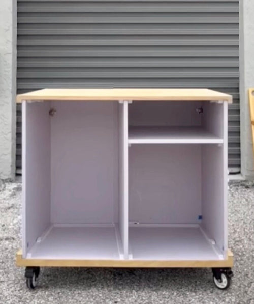 SMALL - Collapsible Mobile Cart 57 1/4" x 34" x 26 1/2" - Build out Plans
